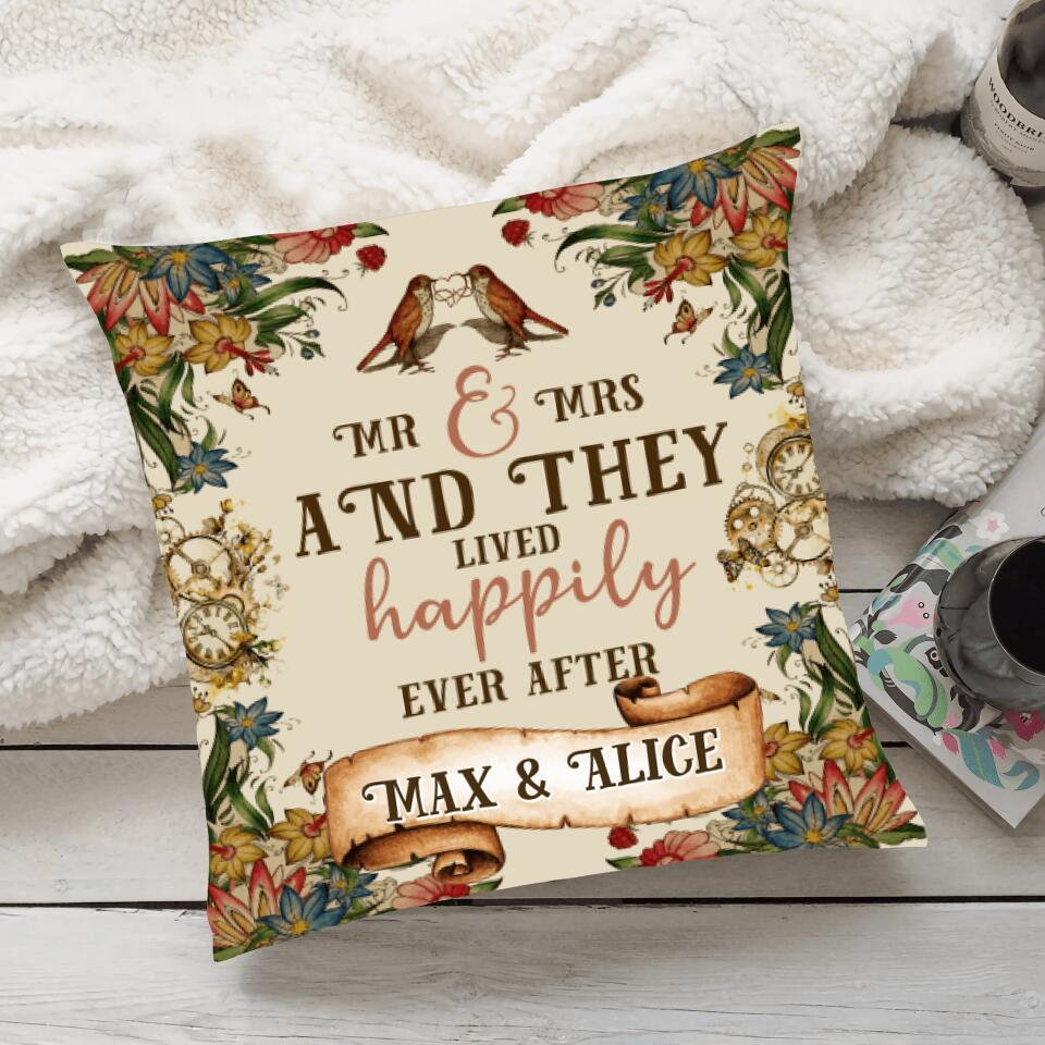 And they lived happily ever after - Bridal Shower gifts for Daughter - Personalized Canvas Pillow 206HNTHPI235 - Image 2