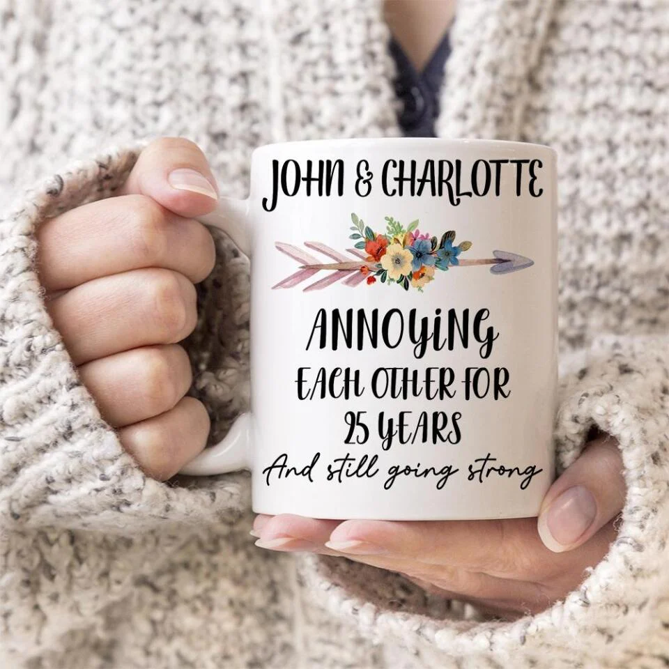 Annoying Each Other For Years and Still Going Strong Personalized Mug - Image 2
