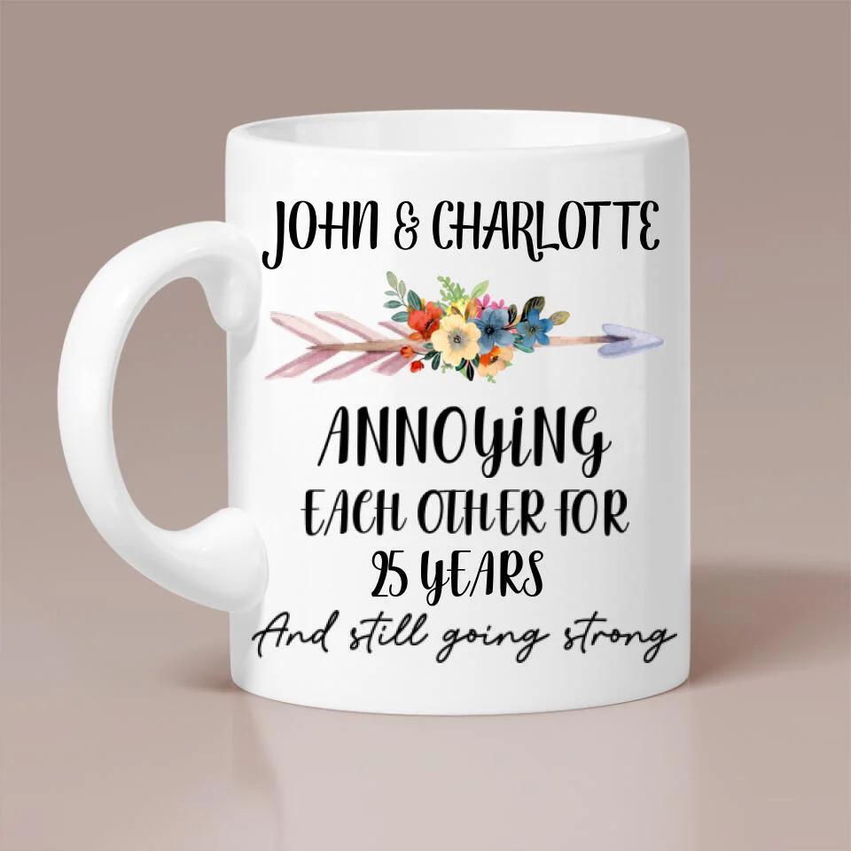 Annoying Each Other For Years and Still Going Strong Personalized Mug - Image 3