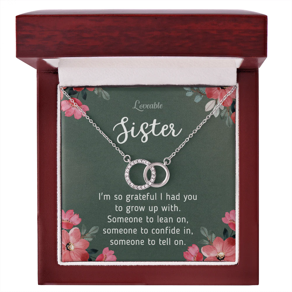 Awesome Gift for Sister, Perfect Pair Necklace, Sister Gifts from Sister, Thank You Gifts for Sister Jewelry - Image 5