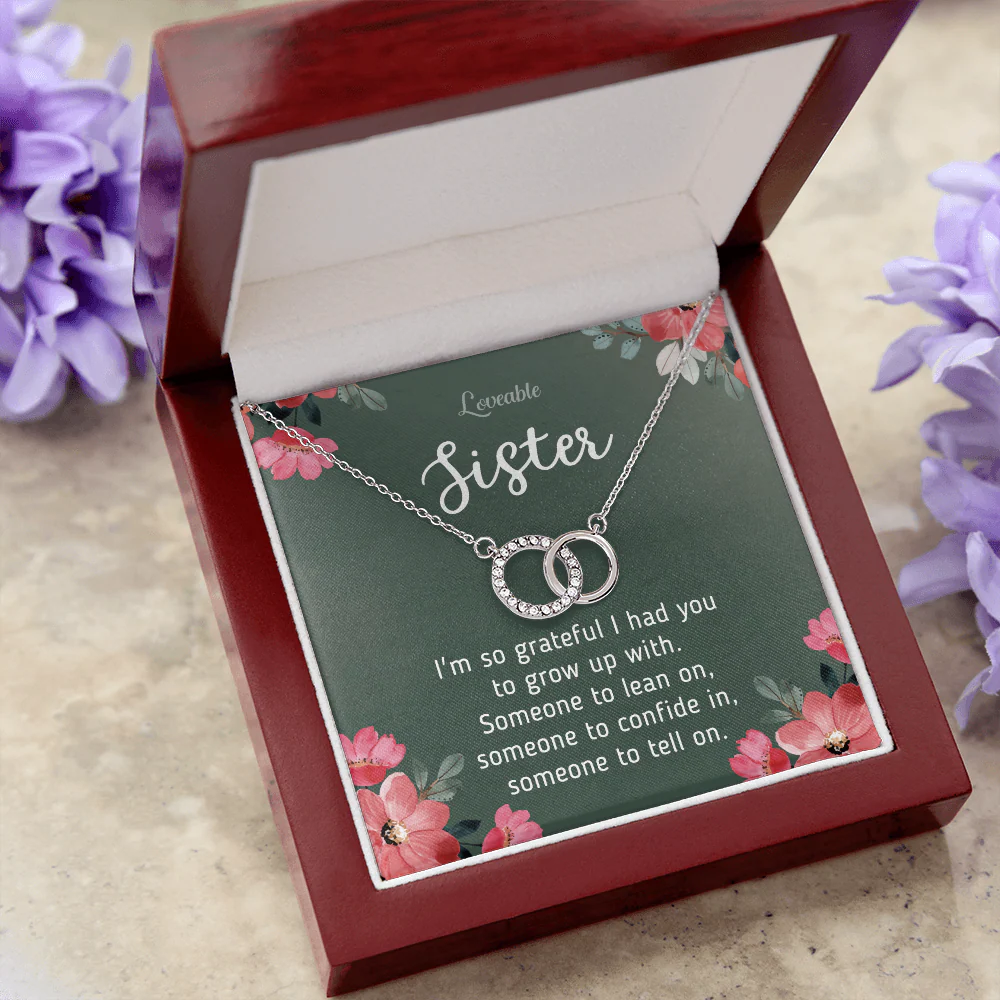 Awesome Gift for Sister, Perfect Pair Necklace, Sister Gifts from Sister, Thank You Gifts for Sister Jewelry - Image 7