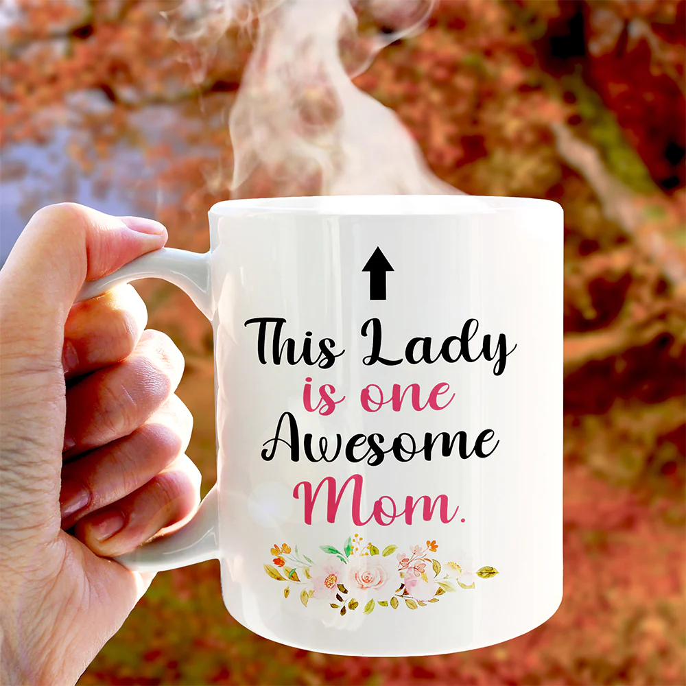 Awesome Mom Personalized Mug - Image 3