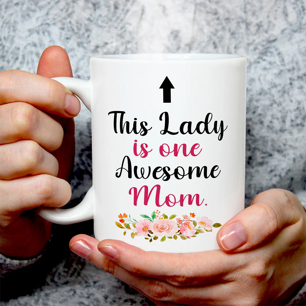 Awesome Mom Personalized Mug - Image 4