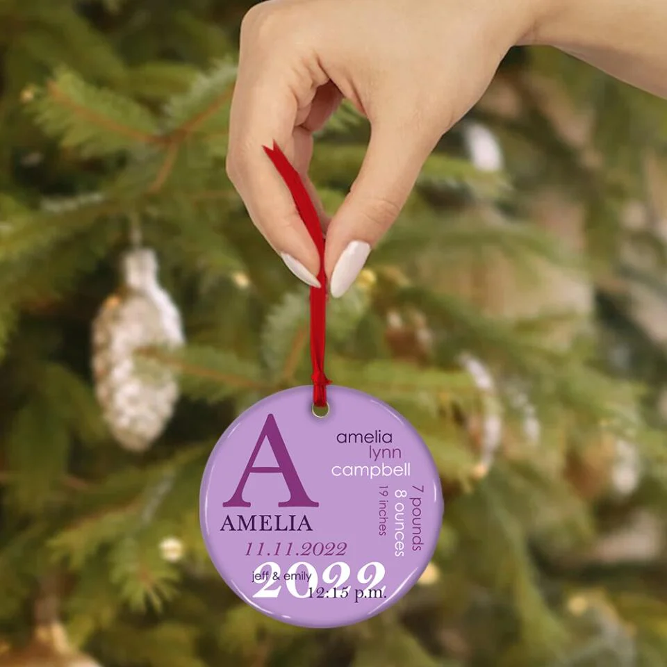 Baby 1st Christmas Ornament Custom Ornament Christmas Gift For Baby - Image 3