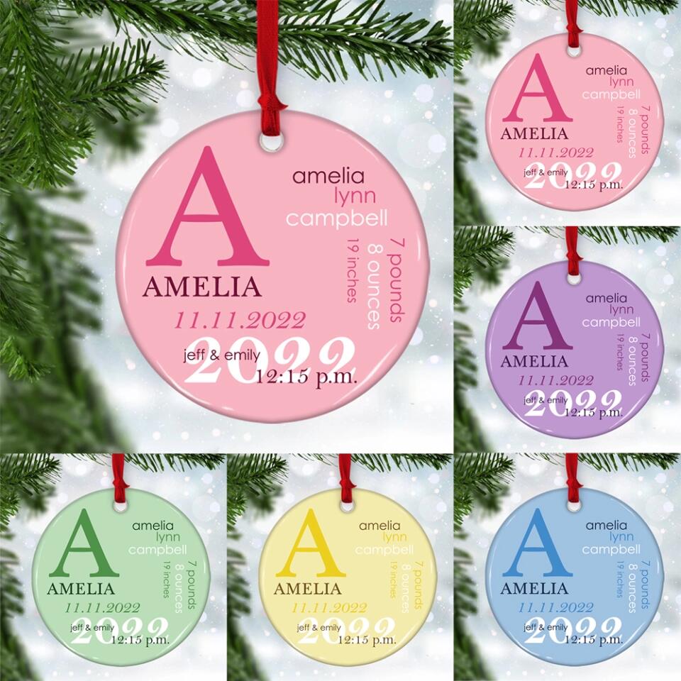 Baby 1st Christmas Ornament Custom Ornament Christmas Gift For Baby - Image 4