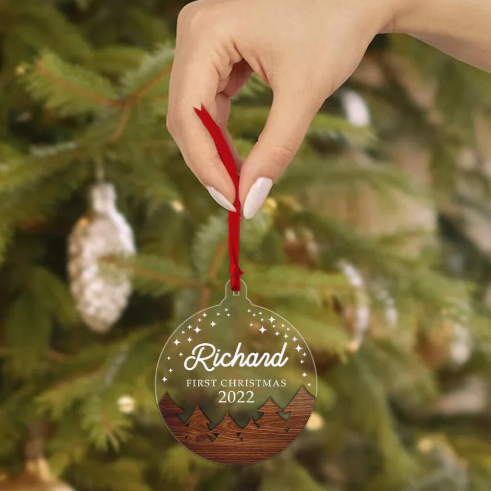 Baby First Christmas Personalized Ornament - Image 2