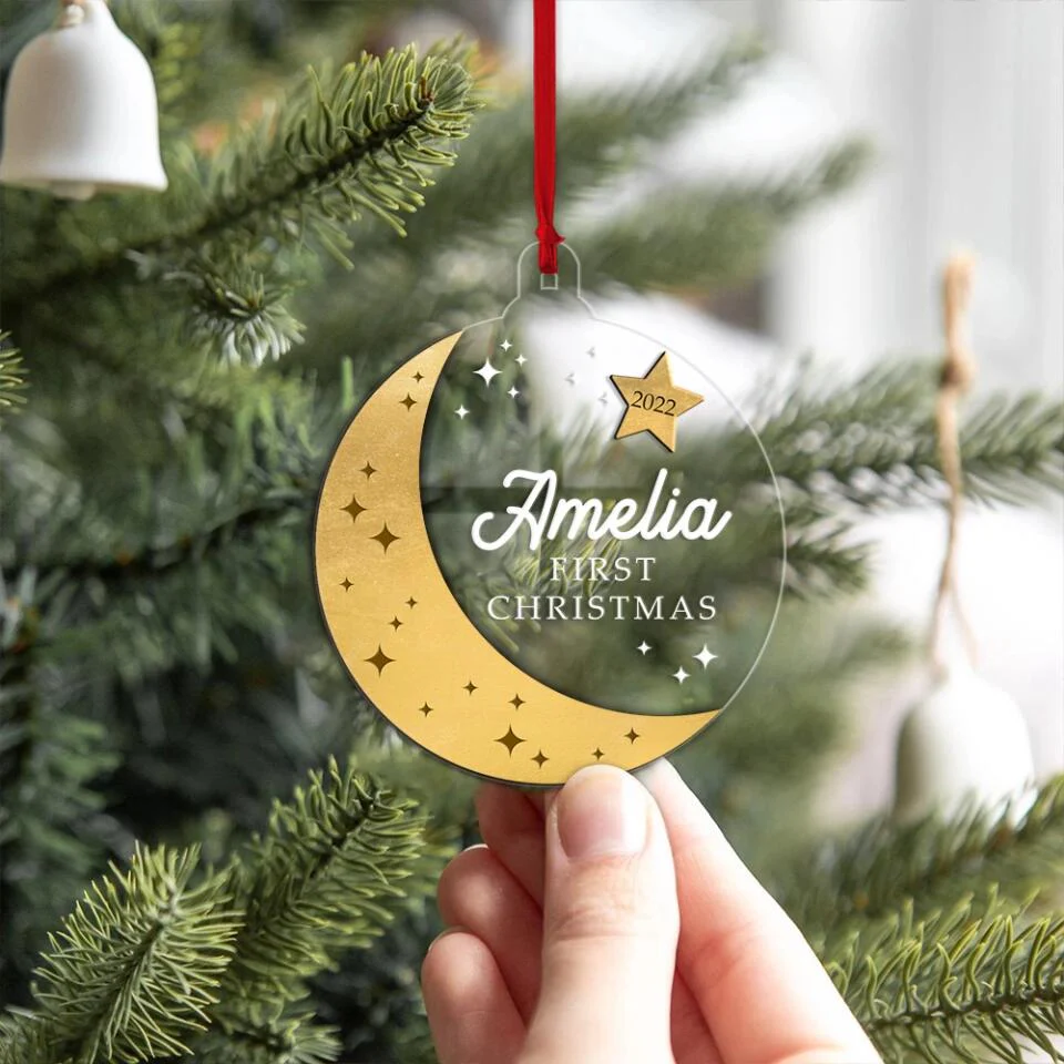 Baby First Christmas Personalized Ornament - Image 3