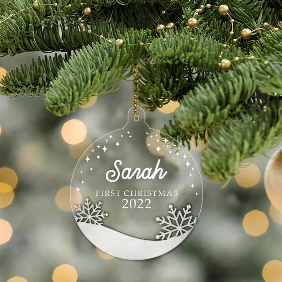 Baby First Christmas Personalized Ornament - Image 4