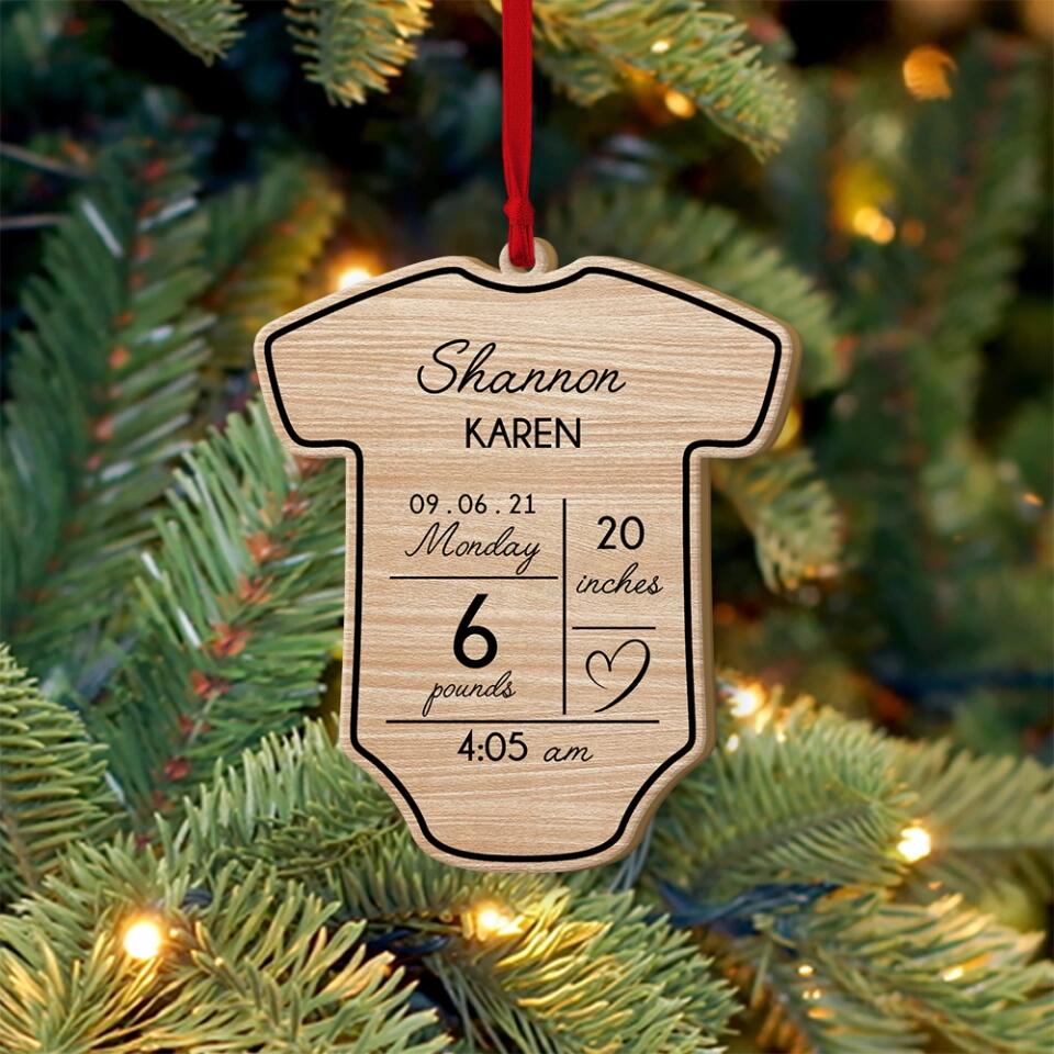 Baby First Personalized Christmas Ornament - Image 3