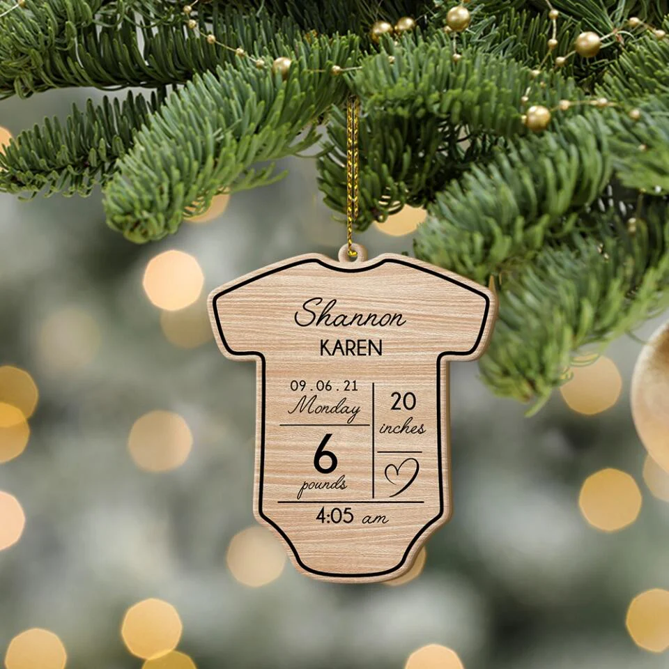 Baby First Personalized Christmas Ornament - Image 4