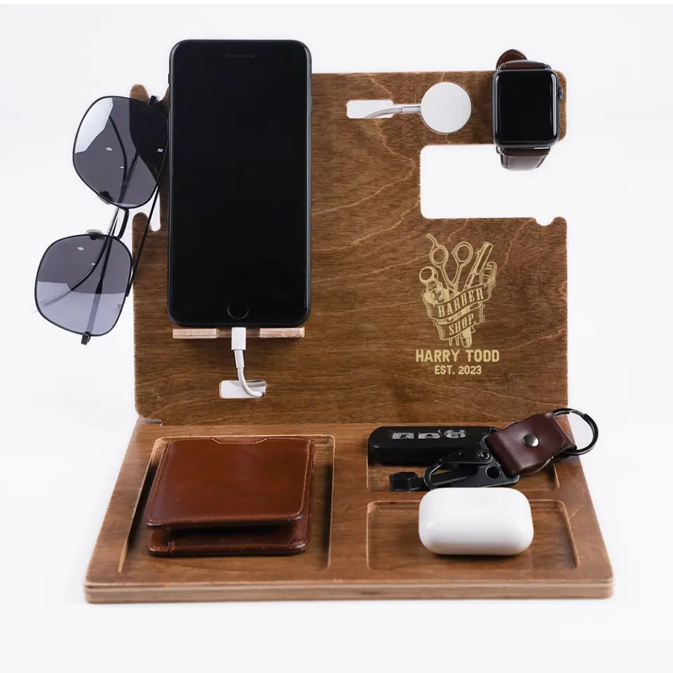 Barber Shop Personalized Dock Station - Image 4