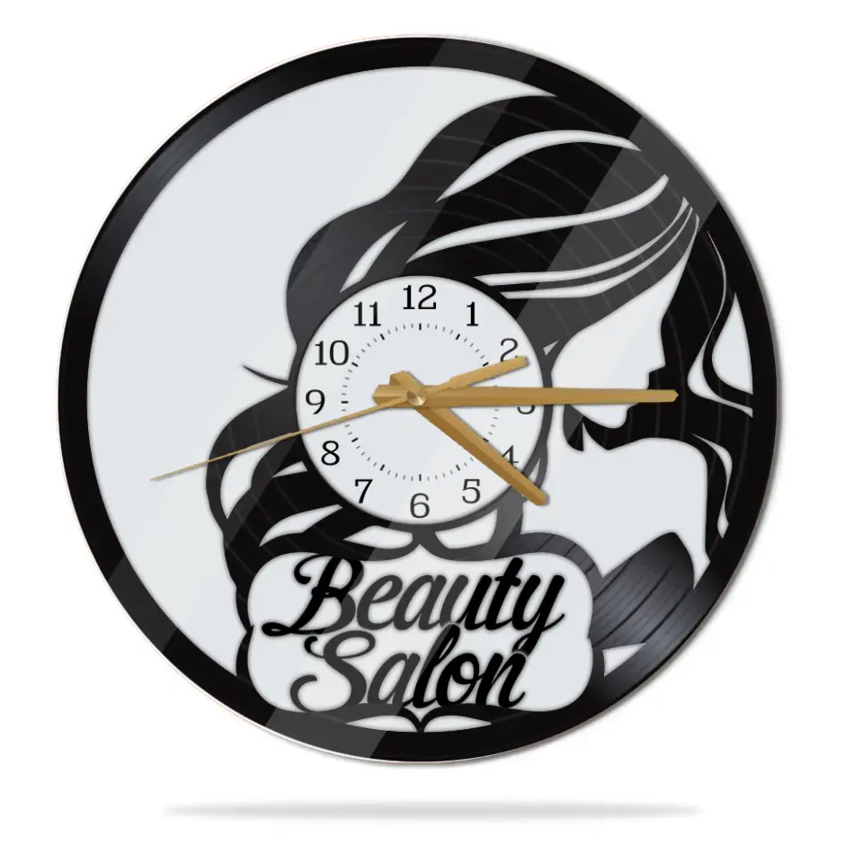 Beauty Salon - Special Wall Clock - Best Gift For Hairdressers For Hairstylists For Him/Her - Hair Salon Decor - 306IHPNPWC652 - Image 3