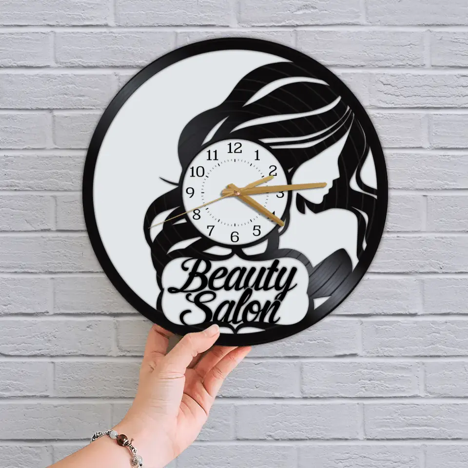 Beauty Salon - Special Wall Clock - Best Gift For Hairdressers For Hairstylists For Him/Her - Hair Salon Decor - 306IHPNPWC652 - Image 5