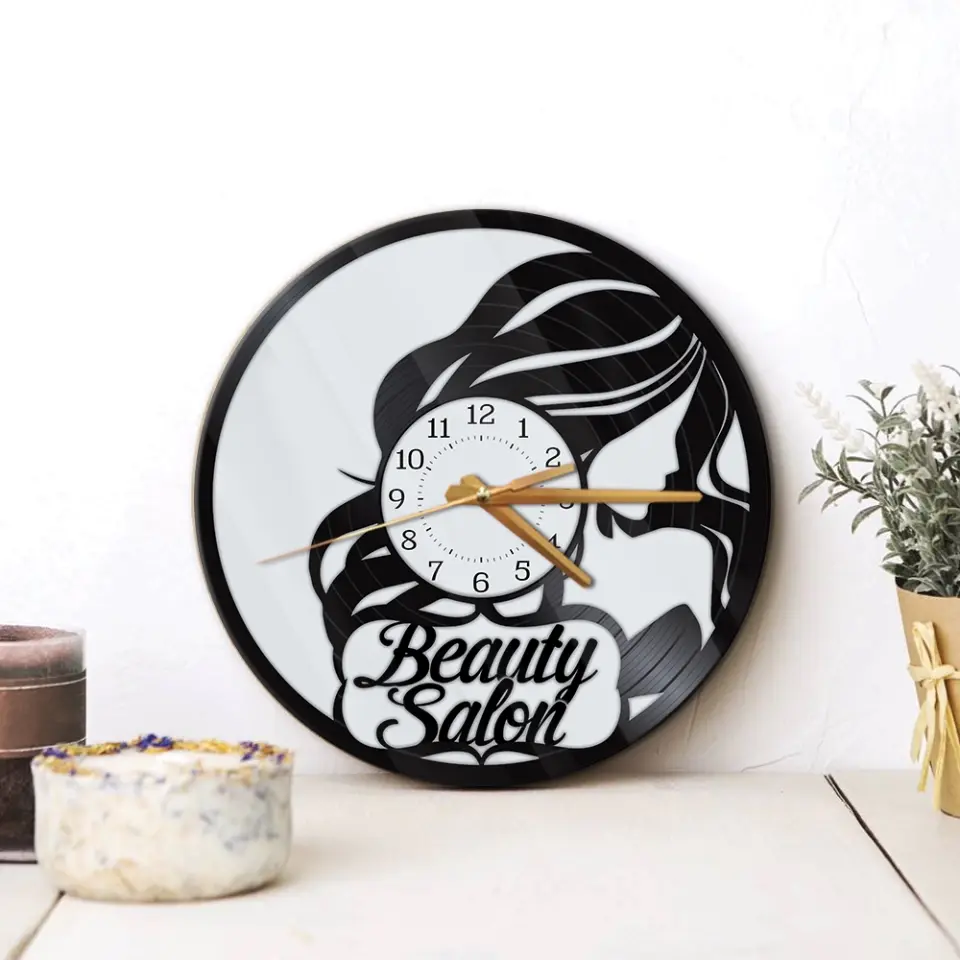 Beauty Salon - Special Wall Clock - Best Gift For Hairdressers For Hairstylists For Him/Her - Hair Salon Decor - 306IHPNPWC652 - Image 6