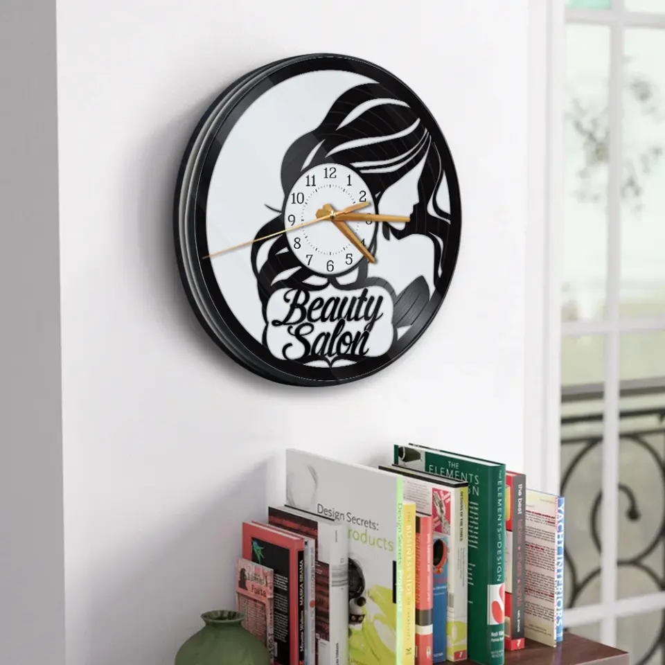 Beauty Salon - Special Wall Clock - Best Gift For Hairdressers For Hairstylists For Him/Her - Hair Salon Decor - 306IHPNPWC652 - Image 7