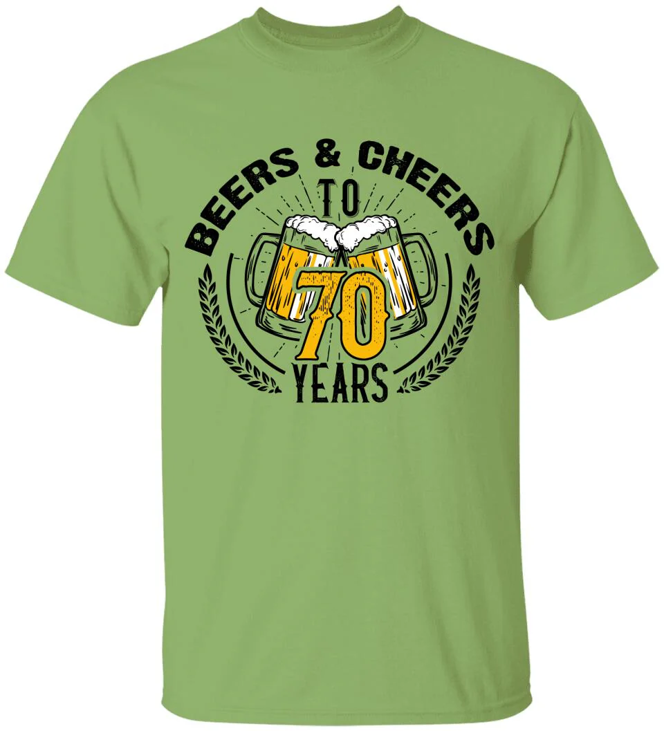 Beer and Cheer to 70 Years T-Shirt - Image 17