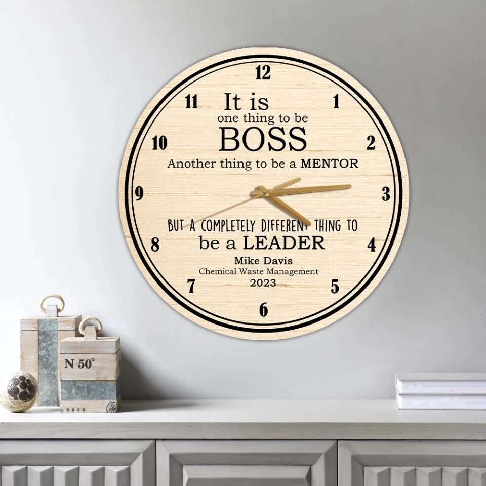 Best Boss Gifts - Personalized Wall Clock - Customised Gifts for Boss on Boss Day, Promotion Day, Birthday, Christmas - Image 10