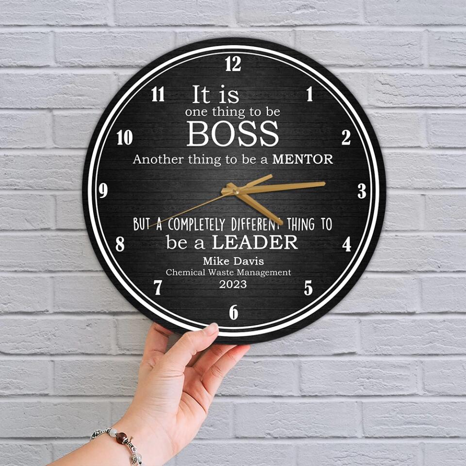 Best Boss Gifts - Personalized Wall Clock - Customised Gifts for Boss on Boss Day, Promotion Day, Birthday, Christmas - Image 9