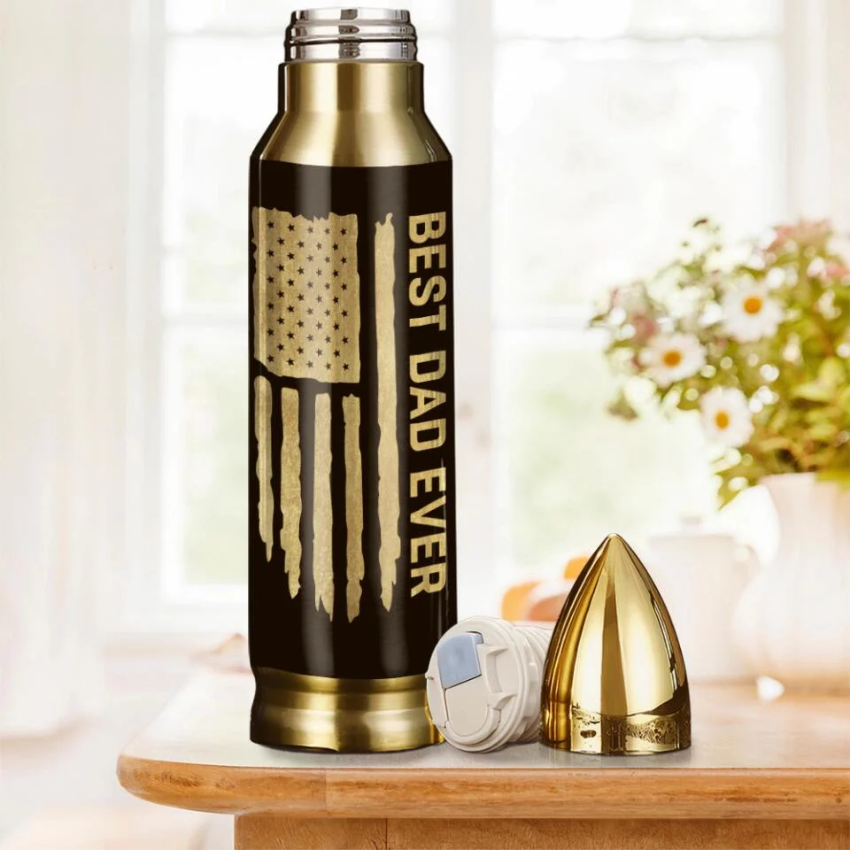 Best Dad Ever Camouflage Personalized 20oz Tumbler - Image 5