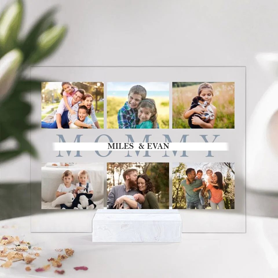 Custom Best Daddy/Mommy Ever 6 Photos - Personalized Acrylic Plaque - Image 3