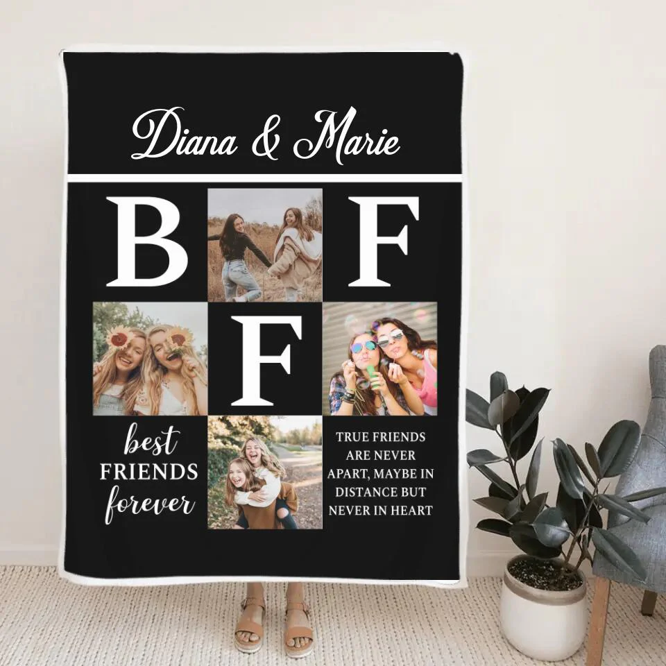 Best Friends Forever True Friends Are Never Apart - Personalized Upload Photo - Best Gift For Best Friends For Her/Him On Christmas Anniversary - 210IHNNPBL766 - Image 4