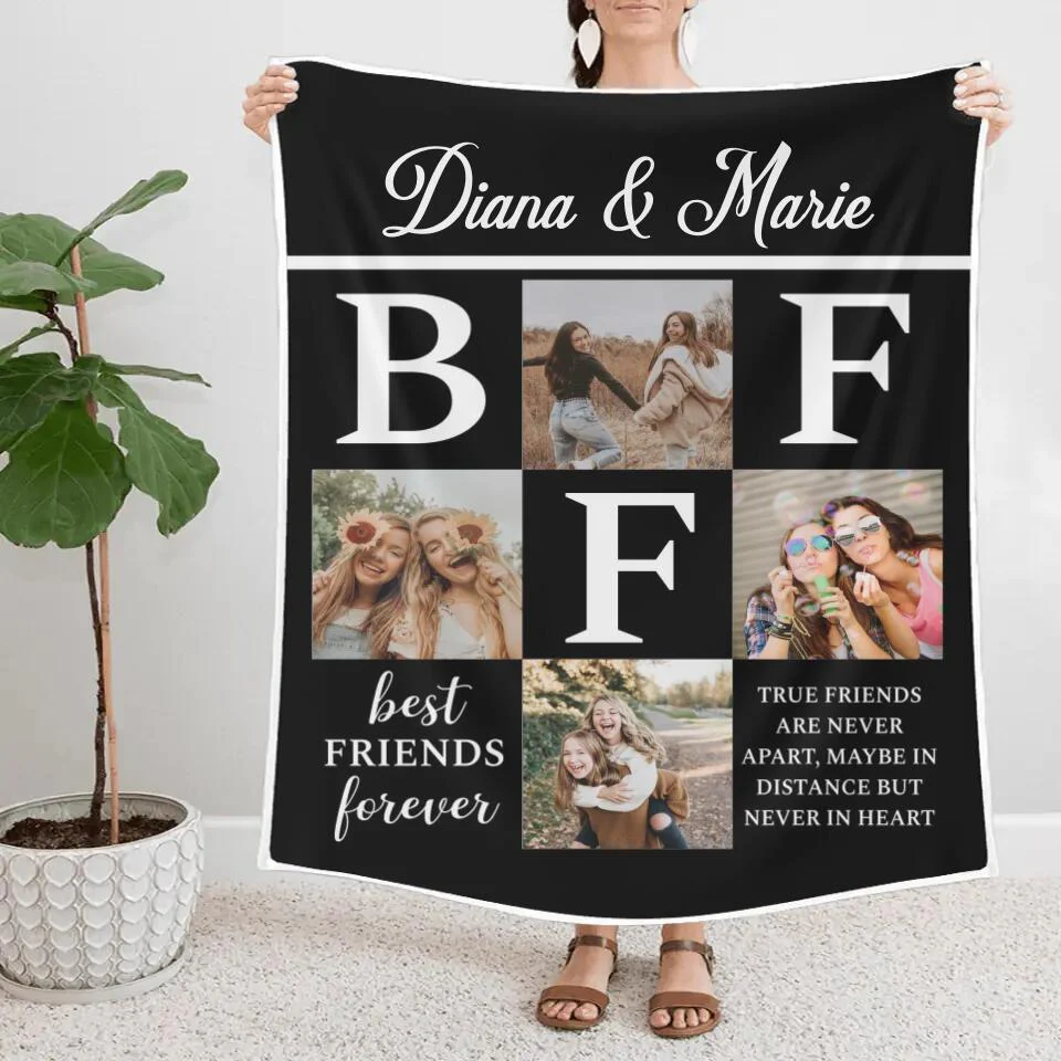 Best Friends Forever True Friends Are Never Apart - Personalized Upload Photo - Best Gift For Best Friends For Her/Him On Christmas Anniversary - 210IHNNPBL766 - Image 5