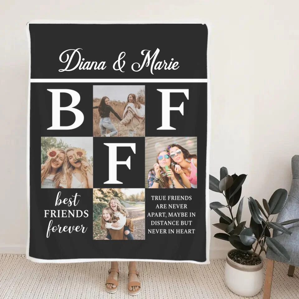 Best Friends Forever True Friends Are Never Apart - Personalized Upload Photo - Best Gift For Best Friends For Her/Him On Christmas Anniversary - 210IHNNPBL766 - Image 8