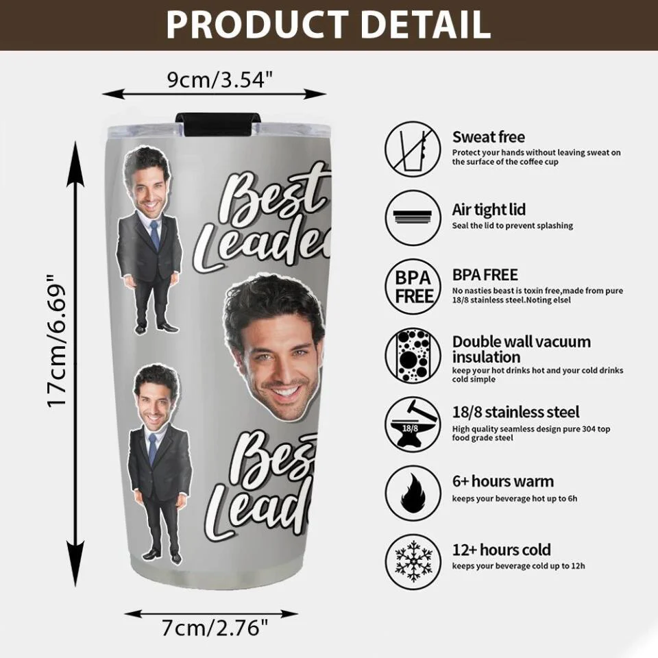 Best Gift for Boss Or Leader Personalized Mug Tumbler - Image 7