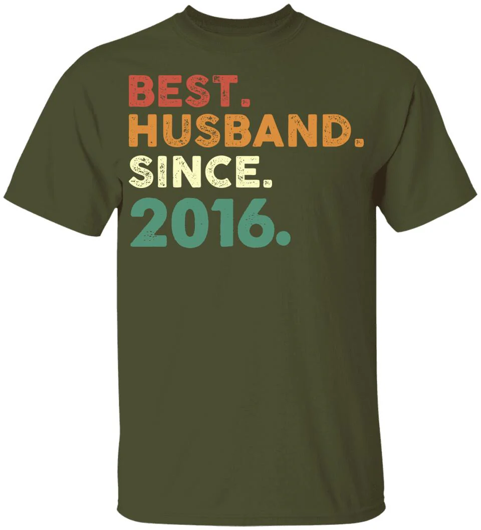 Best Husband Since - Personalized Anniversary Tshirt - Custom Years - Image 11