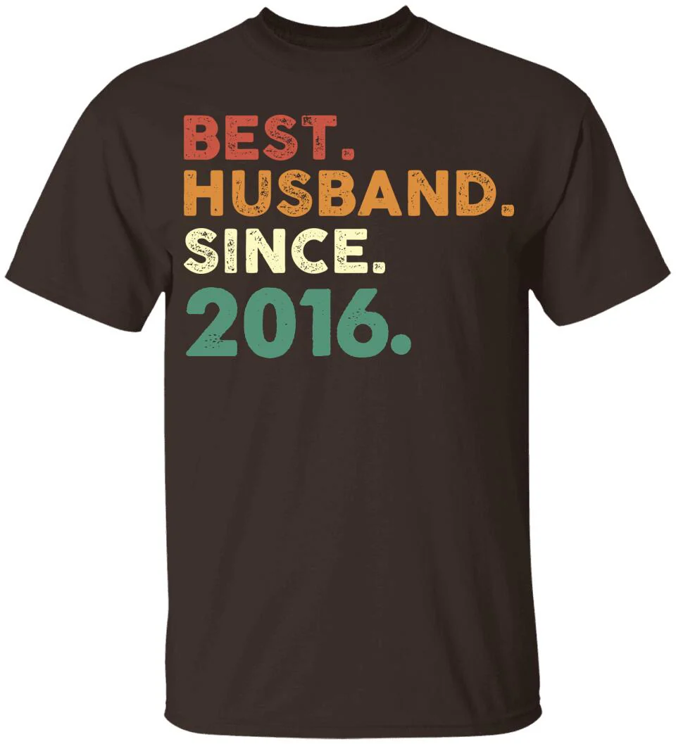 Best Husband Since - Personalized Anniversary Tshirt - Custom Years - Image 3
