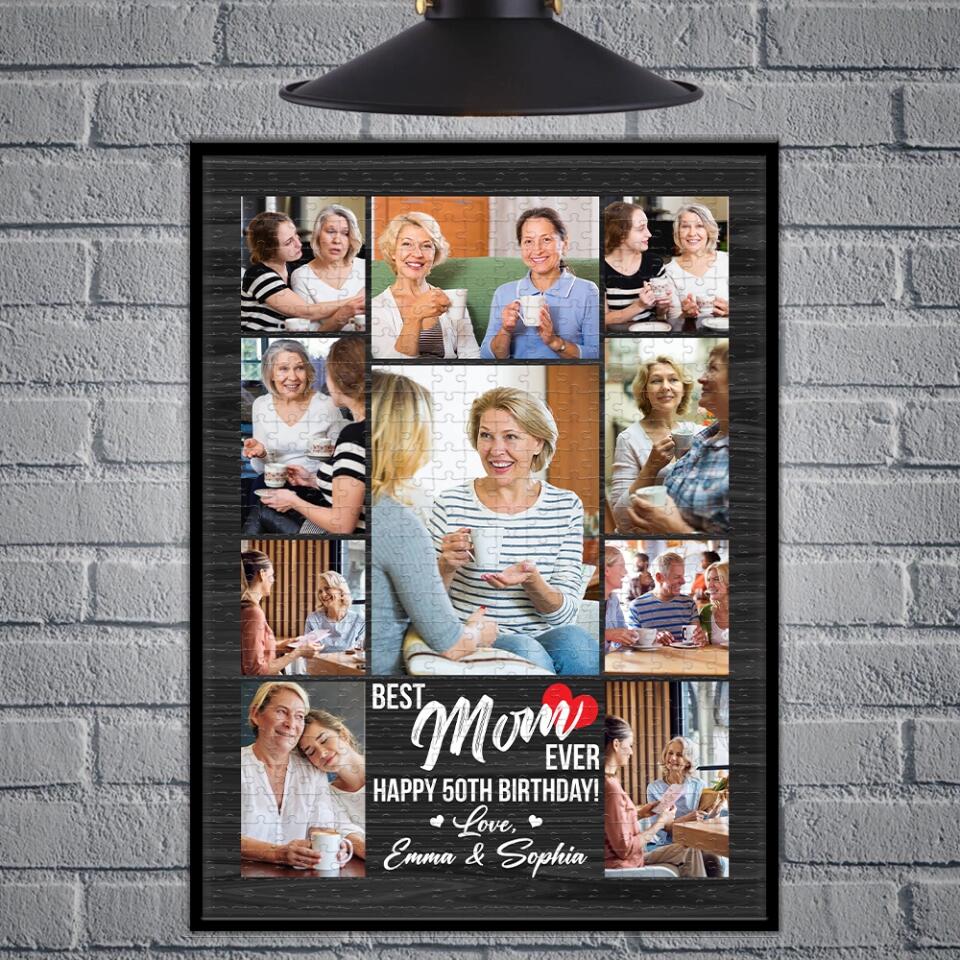 Best Mom Ever Happy Birthday - Rectangle Puzzle Custom Photos - Gift for Mom on Birthday - Image 5