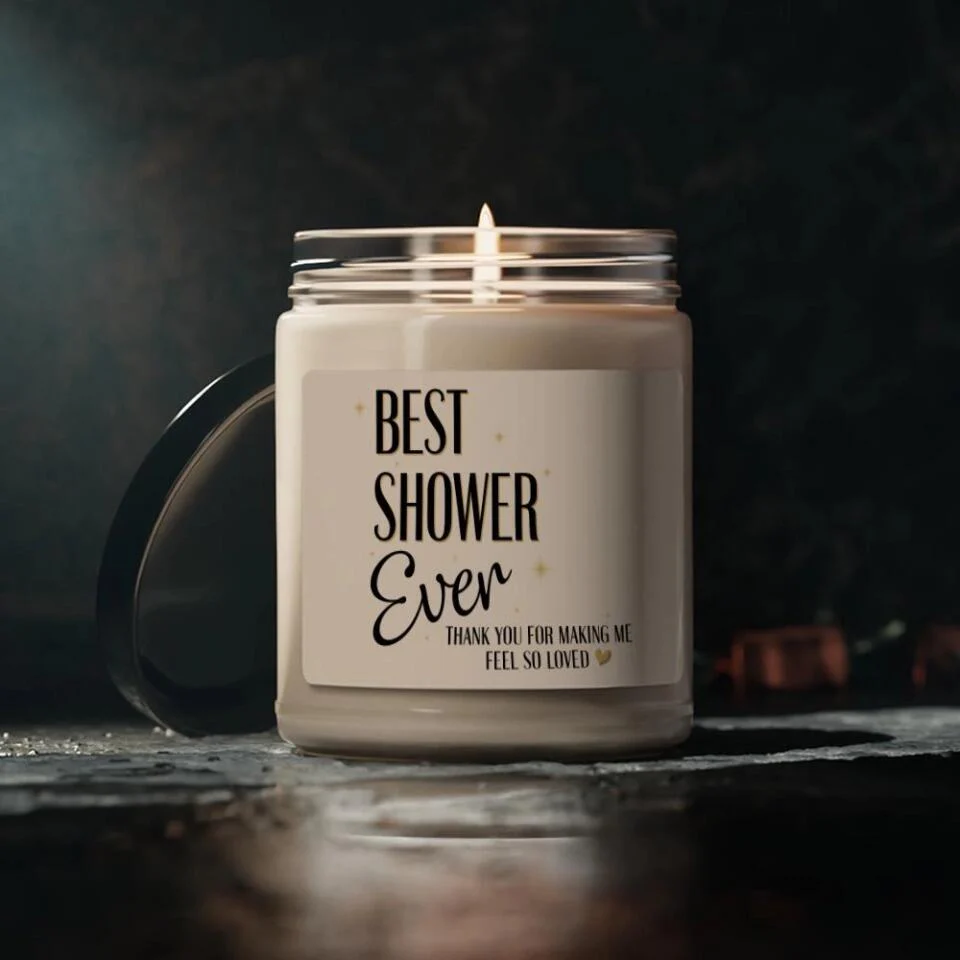 Best Shower Ever Custom Candle Gift For Hostess Baby Shower - Image 3