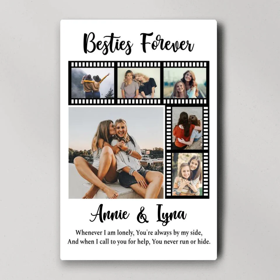 Besties Forever Custom Canvas Poster Anniversary Gift For Friends - Image 2