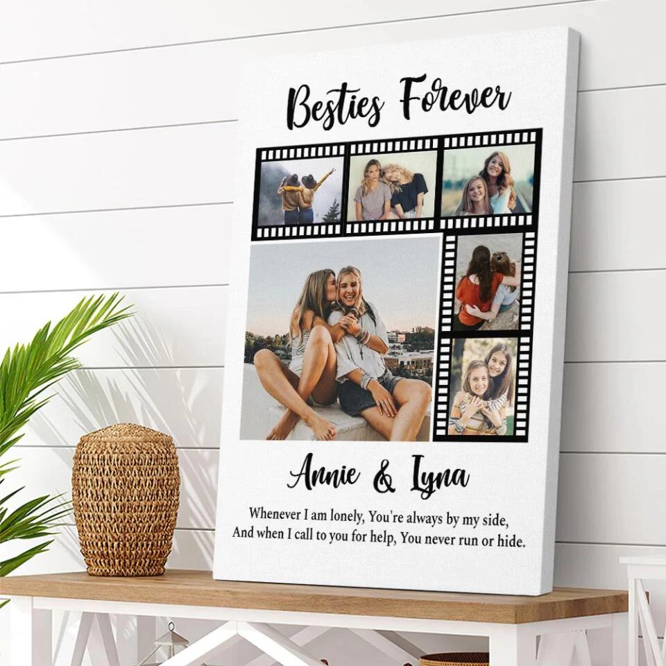 Besties Forever Custom Canvas Poster Anniversary Gift For Friends - Image 4