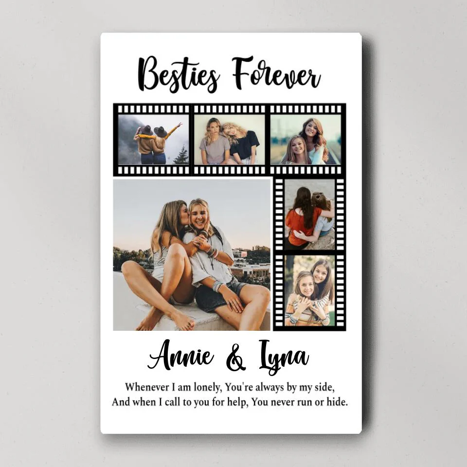 Besties Forever Custom Canvas Poster Anniversary Gift For Friends - Image 5