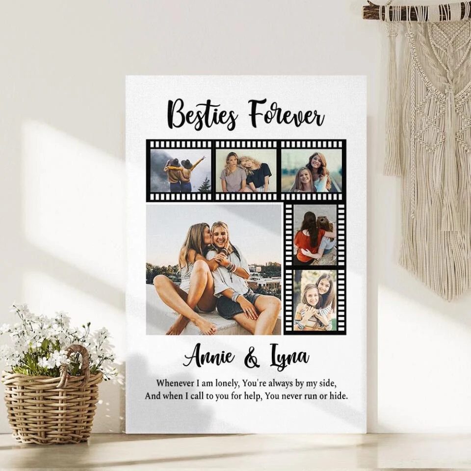 Besties Forever Custom Canvas Poster Anniversary Gift For Friends - Image 6