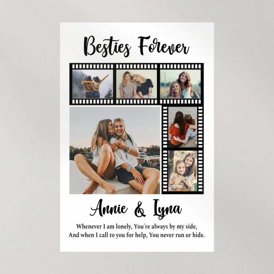 Besties Forever Custom Canvas Poster Anniversary Gift For Friends - Image 7