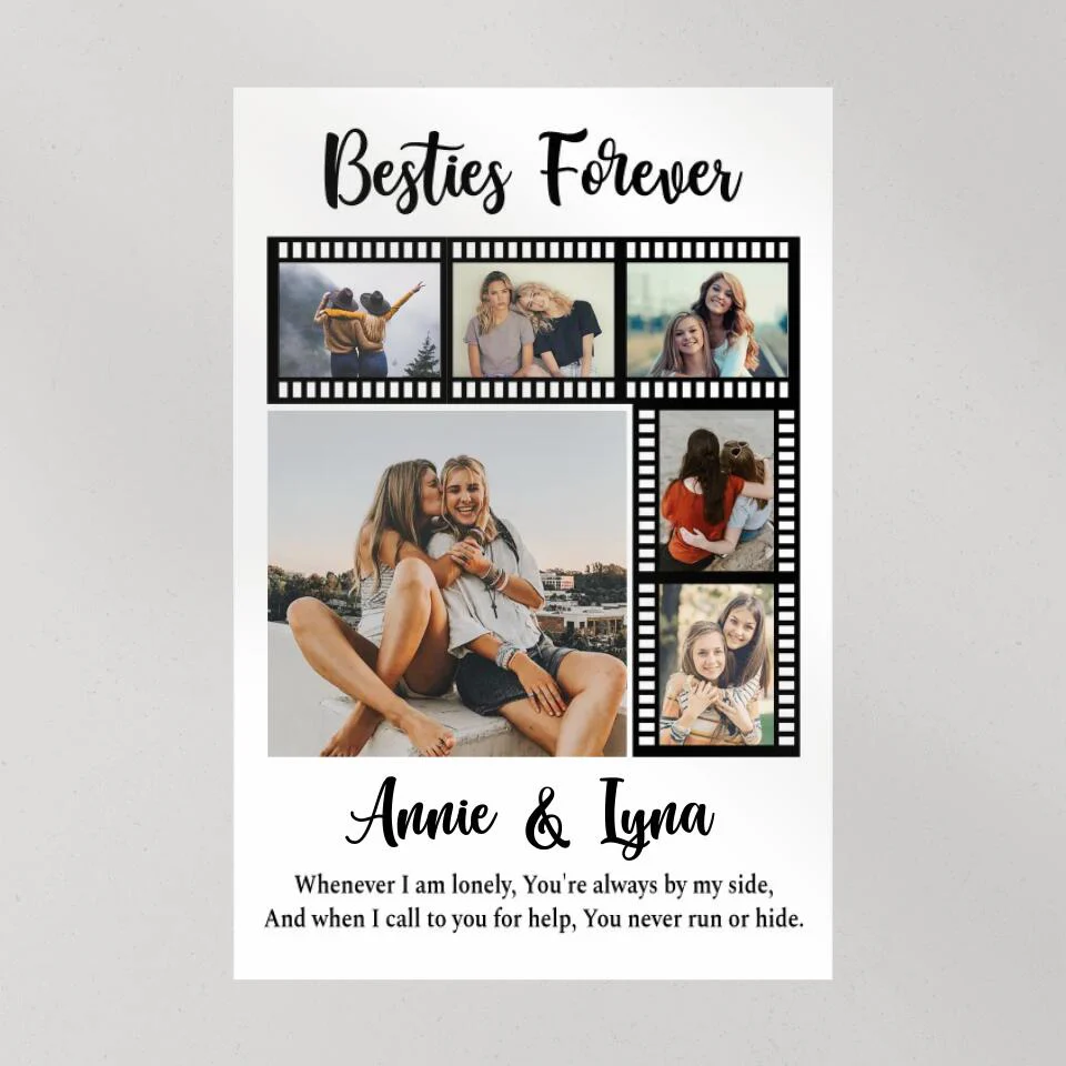 Besties Forever Custom Canvas Poster Anniversary Gift For Friends - Image 8