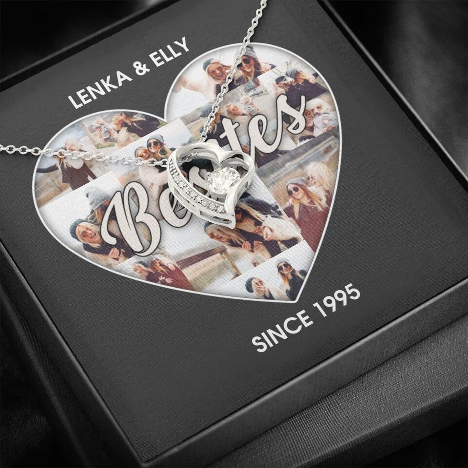 Besties Picture Collage Custom Necklace Friendship Anniversary Gift - Image 12