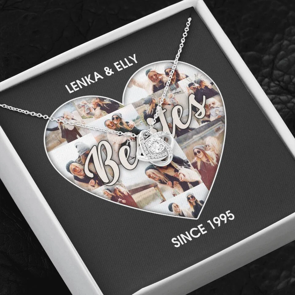 Besties Picture Collage Custom Necklace Friendship Anniversary Gift - Image 25