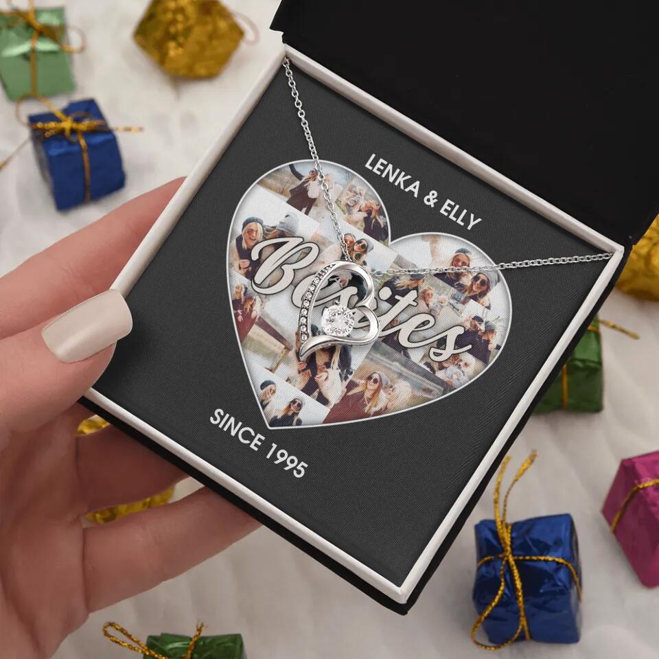 Besties Picture Collage Custom Necklace Friendship Anniversary Gift - Image 5