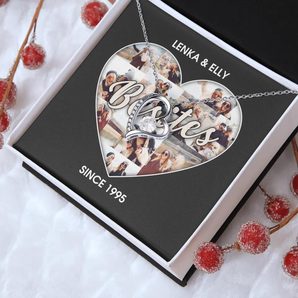 Besties Picture Collage Custom Necklace Friendship Anniversary Gift - Image 6
