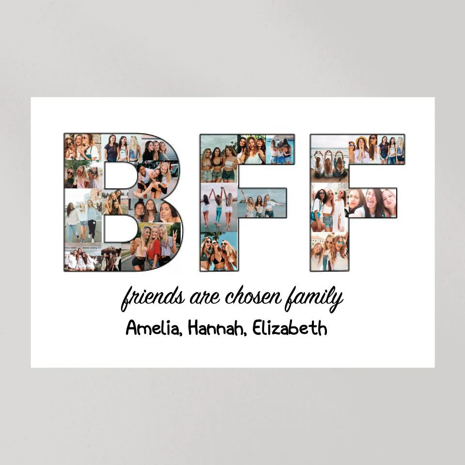 BFF Friends Are Chosen Family Custom Canvas Poster Gift For Friends - Image 6