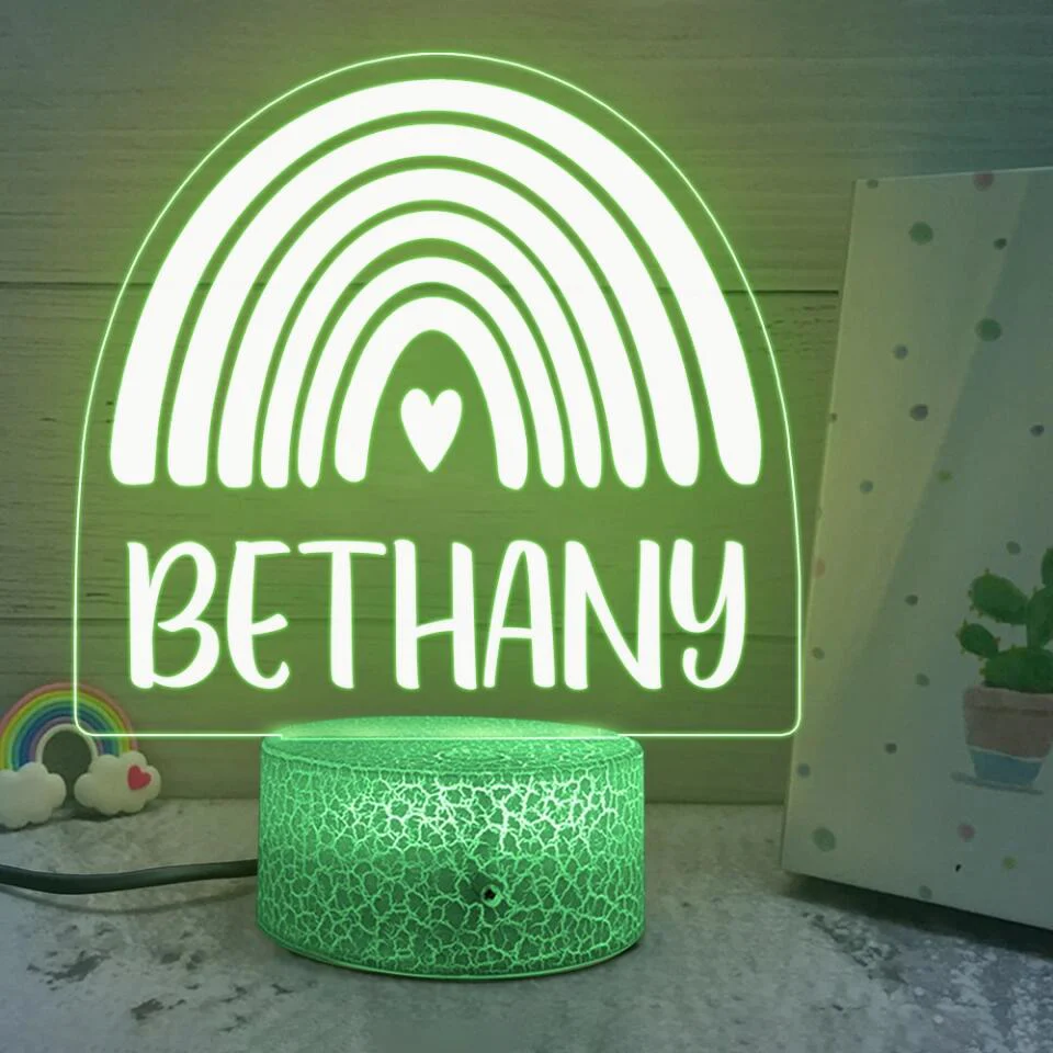 Birthday Gift Idea for Daughter - Personalized Shape 3D Led Light - Image 5