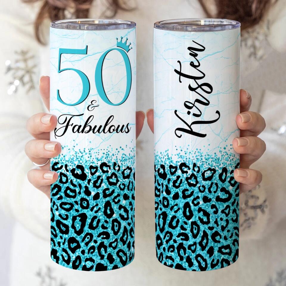 Birthday Gifts for Women Fabulous Personalized Skinny Tumbler - Image 11