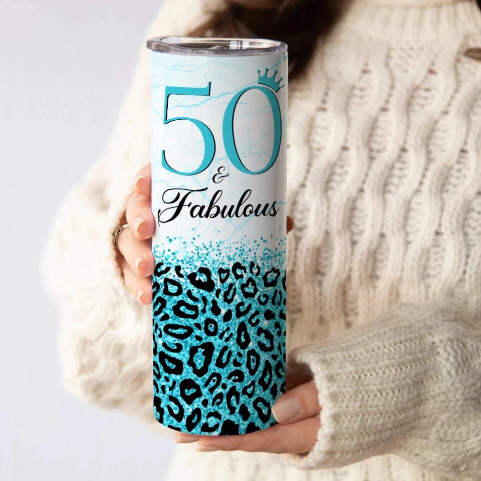 Birthday Gifts for Women Fabulous Personalized Skinny Tumbler - Image 15