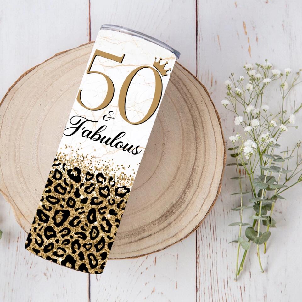 Birthday Gifts for Women Fabulous Personalized Skinny Tumbler - Image 20