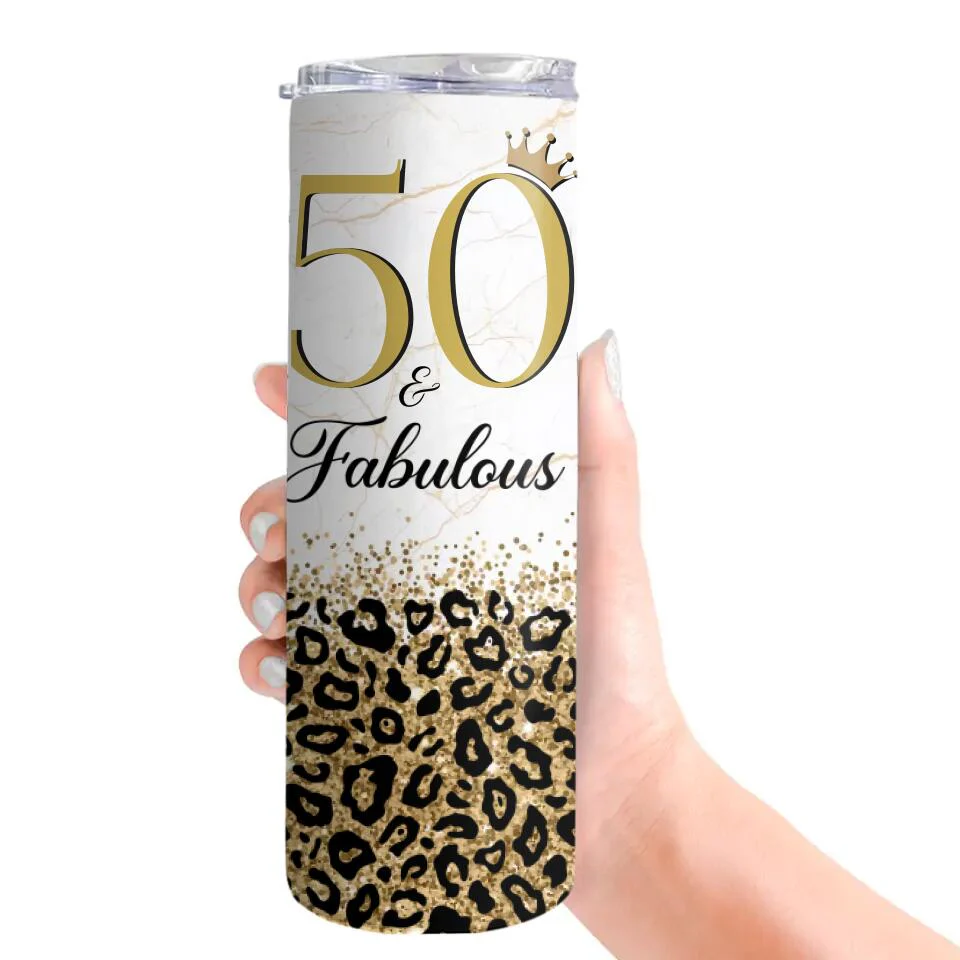 Birthday Gifts for Women Fabulous Personalized Skinny Tumbler - Image 3