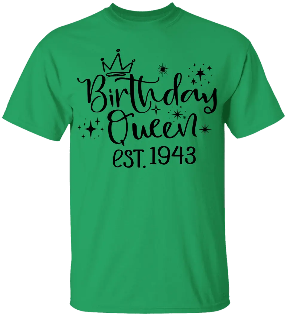 Birthday Queen Est. Chapter - Personalized T-shirt - Birthday Gift for Mom or Grandma - Image 6