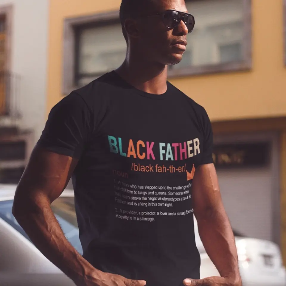 Black Father Description - G500 Front Side Tshirt - Gift For Father's Day | 306IHPNPTS733 - Image 4